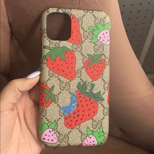 iPhone 11 Gucci case strawberry